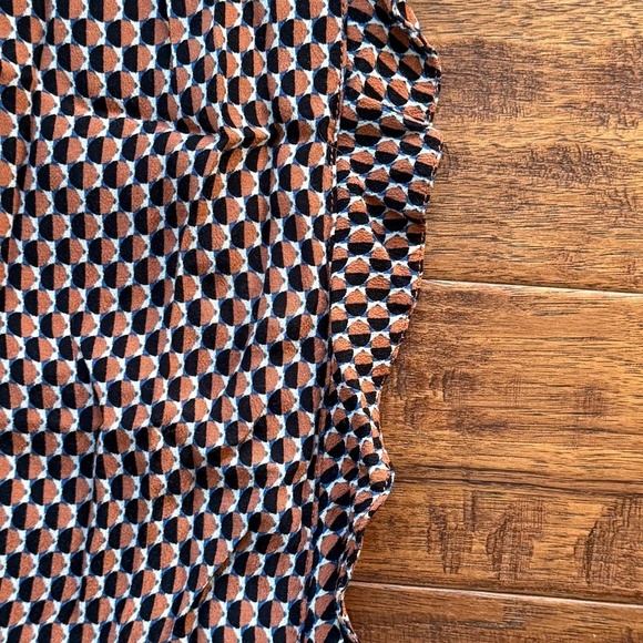 Anthropologie Ett Twa Geometric Ruffled Geometric Print Jogger Pants, Size S - Picture 6 of 11